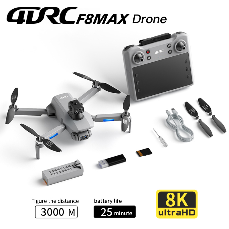 Dron F8 MAX GPS profesional co - Drone Kit Professional reseña y precio